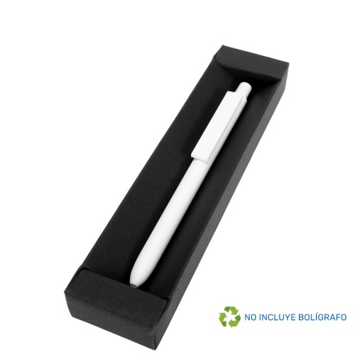 Estuche Porta-Lápiz o Bolígrafo, en cartón negro.