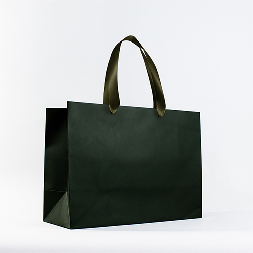 Bolsa de papel premium Verde | 30x41x17 cm