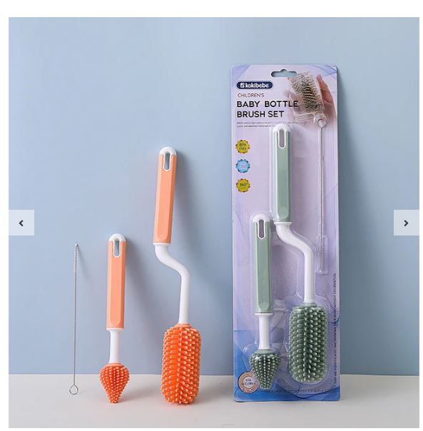 Set Cepillos Silicona Limpieza Mamader