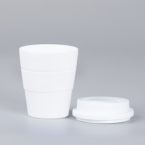 Mug Express Cup WHITE 356cc con banda silicona
