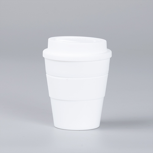 Mug Express Cup WHITE 356cc con banda silicona