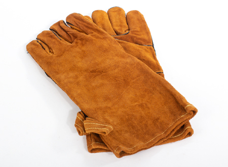 Par de Guantes de Cuero Gamuza