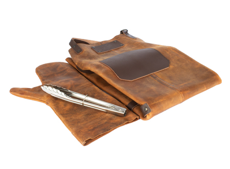 Set Asador de Cuero de Búfalo