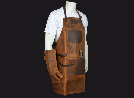 Set Asador de Cuero de Búfalo