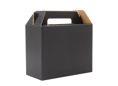 Caja autoarmable con asas, 25x20x12 cm
