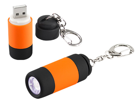 Llavero-Linterna LED Cargador USB