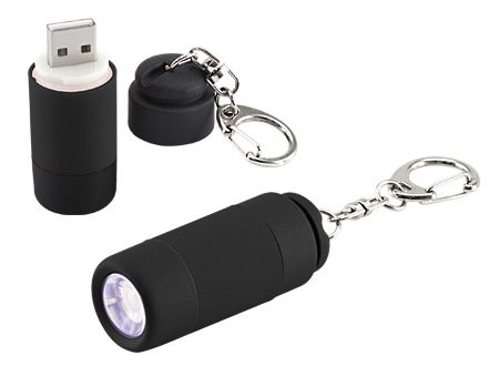 Llavero-Linterna LED Cargador USB