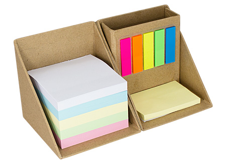 Memo Set Cubo Ecológico con Porta-Lápices