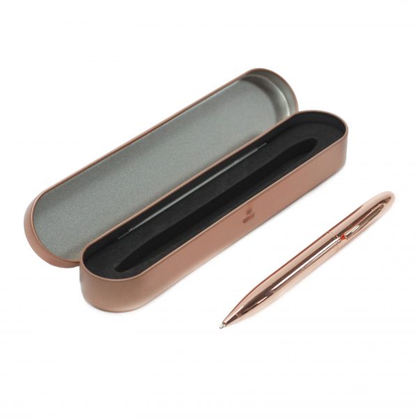CAJA METALICA PARA BOLIGRAFO COBRIZADA