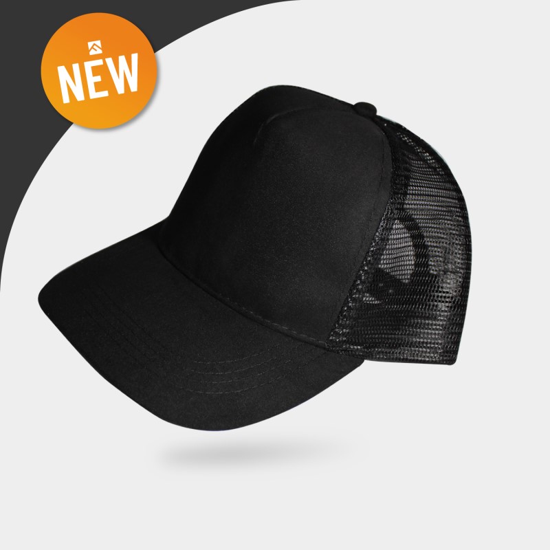 Gorro Suede Negro Mesh Negro