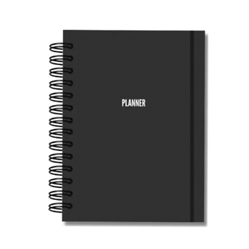 Planner Agenda Sin Fechas WLG Bold Negro 150 Páginas