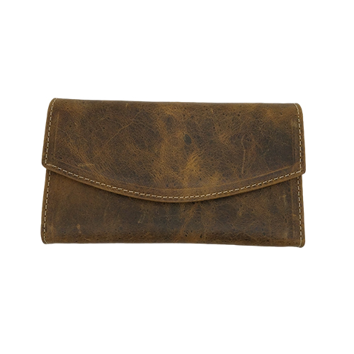 Billetera de cuero mudelo mujer