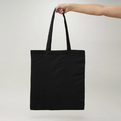 Bolsa de Algodón Orgánico negra 42x38 (cm)