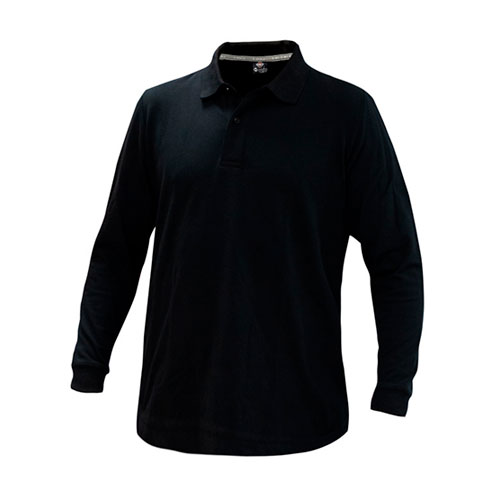 Polera Polo Confort Spandex Manga Larga Hombre