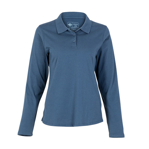 Polera Polo DryFresh Smooth® 60% Algodón Manga Larga Mujer