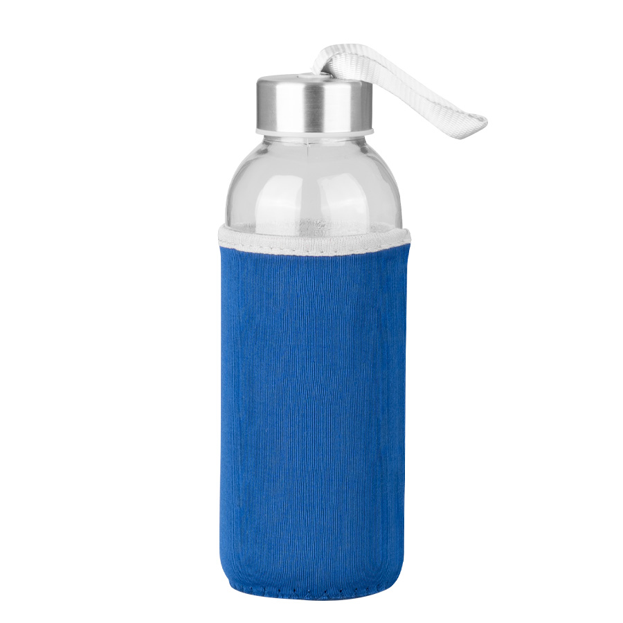 Botella de Vidrio Silica con funda de Neopreno 440cc Botella de Vidrio Silica con funda de Neopreno 440cc