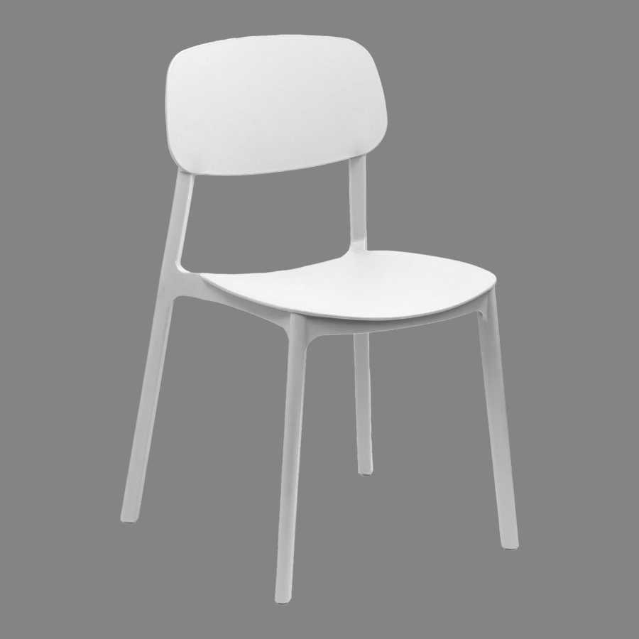 Silla apilable de plástico rígido  Silla apilable de plástico rígido