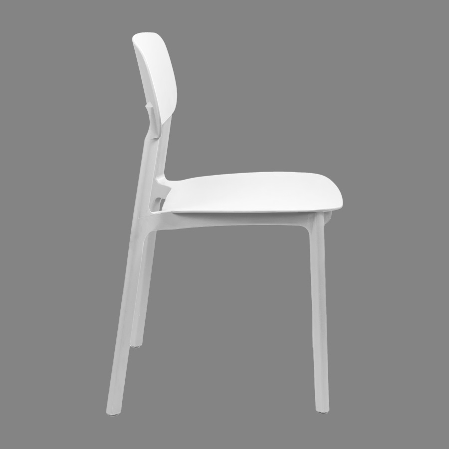 Silla apilable de plástico rígido  Silla apilable de plástico rígido