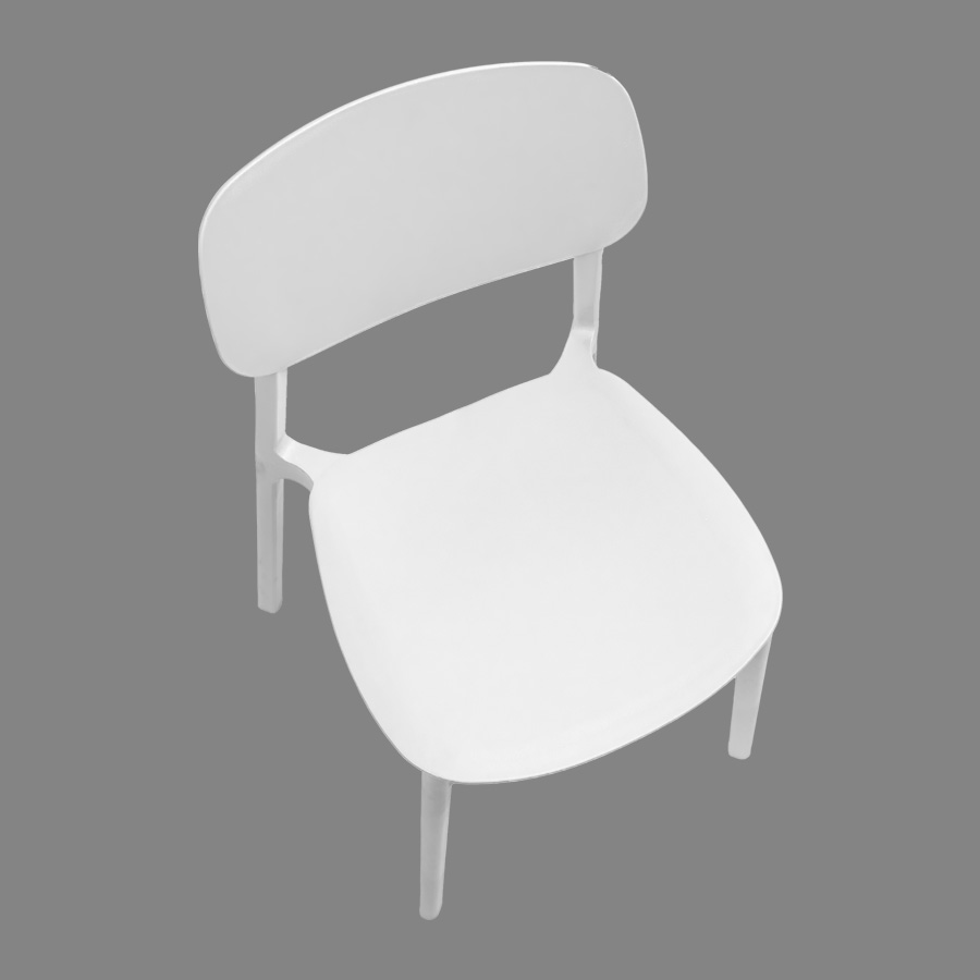 Silla apilable de plástico rígido  Silla apilable de plástico rígido