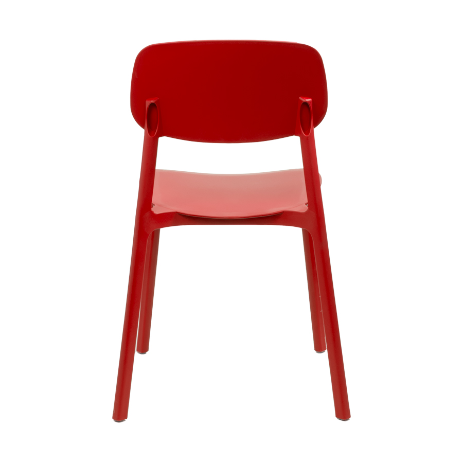 Silla apilable de plástico rígido  Silla apilable de plástico rígido