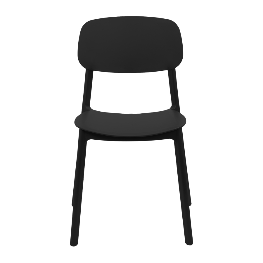 Silla apilable de plástico rígido  Silla apilable de plástico rígido