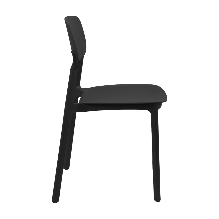 Silla apilable de plástico rígido  Silla apilable de plástico rígido