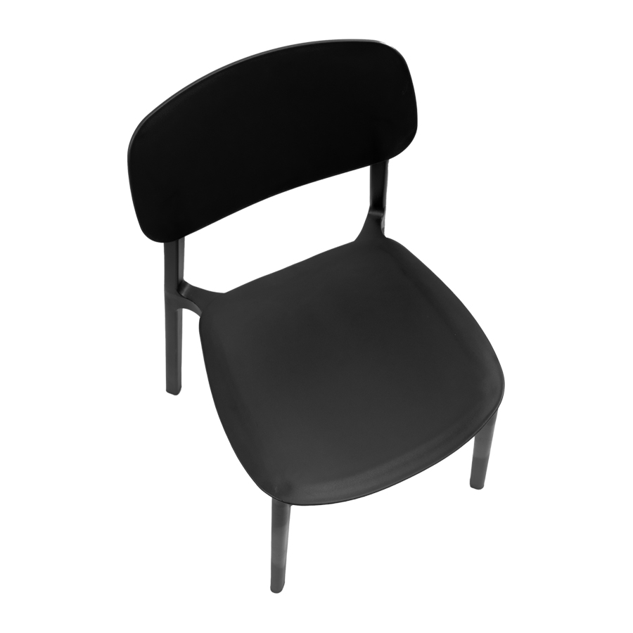 Silla apilable de plástico rígido  Silla apilable de plástico rígido