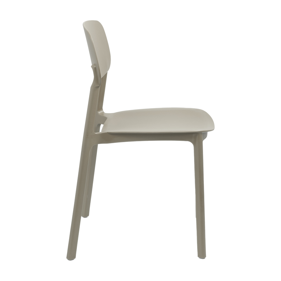 Silla apilable de plástico rígido  Silla apilable de plástico rígido