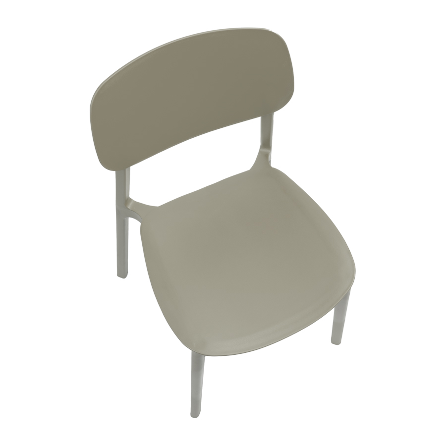 Silla apilable de plástico rígido  Silla apilable de plástico rígido