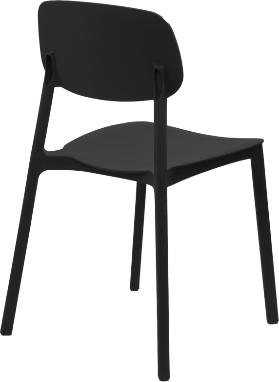 Silla apilable de plástico rígido  Silla apilable de plástico rígido