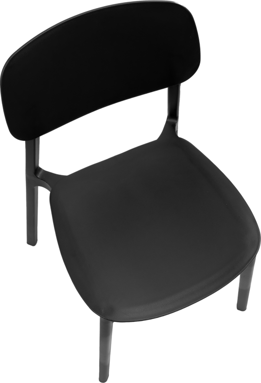 Silla apilable de plástico rígido  Silla apilable de plástico rígido
