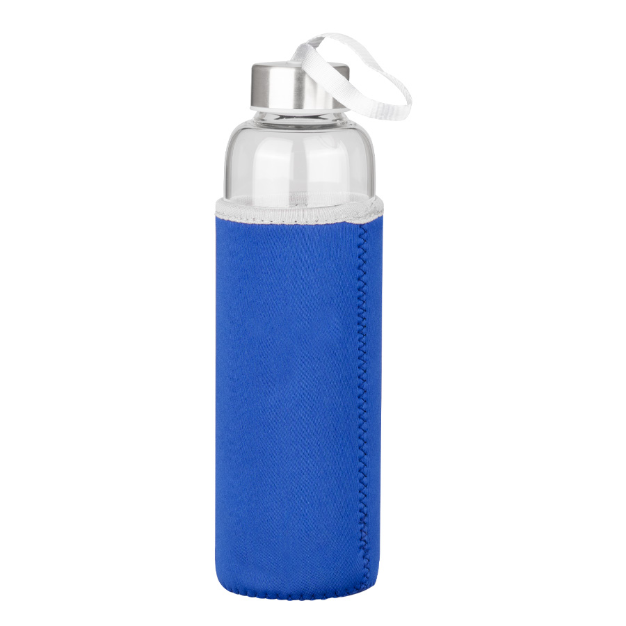 Botella de Vidrio Borosilicato con Funda de Neopreno 580cc Botella de Vidrio Borosilicato con Funda de Neopreno 580cc