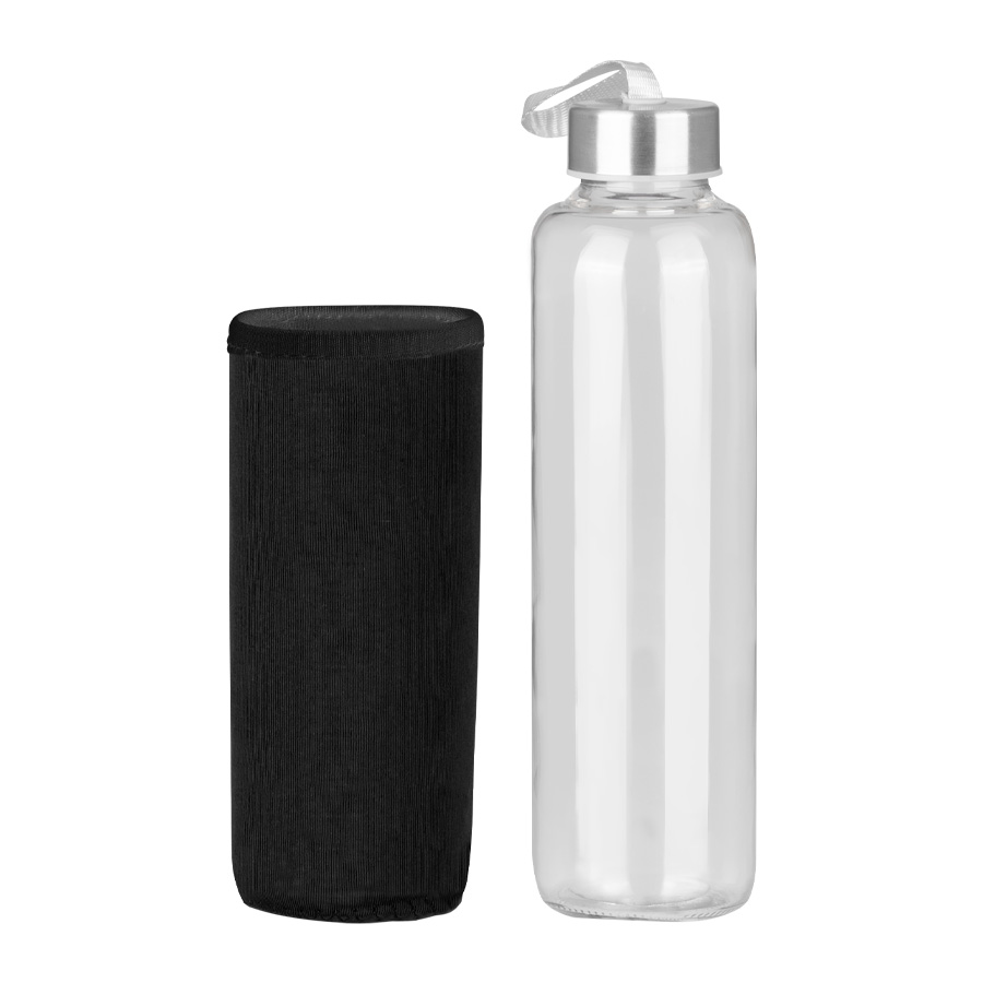 Botella de Vidrio Borosilicato con Funda de Neopreno 580cc Botella de Vidrio Borosilicato con Funda de Neopreno 580cc