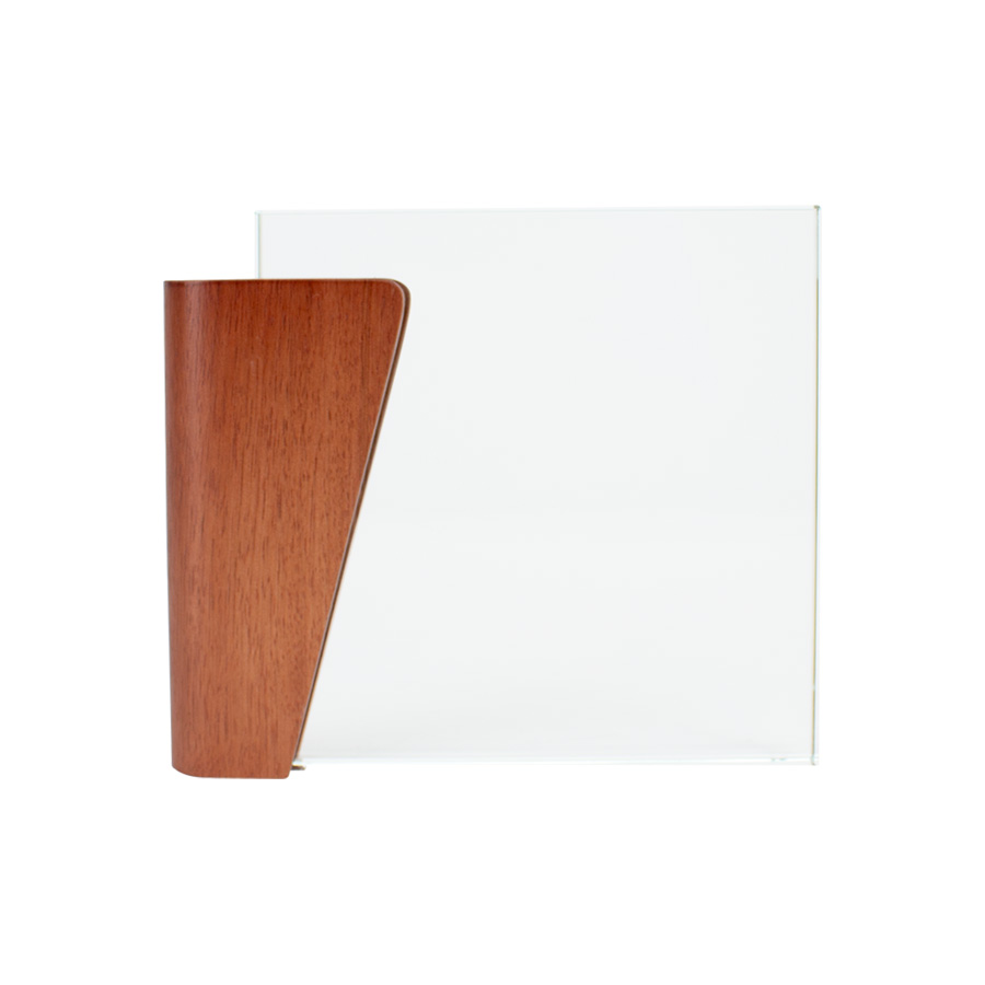 Trofeo Galvano de Madera y Cristal 