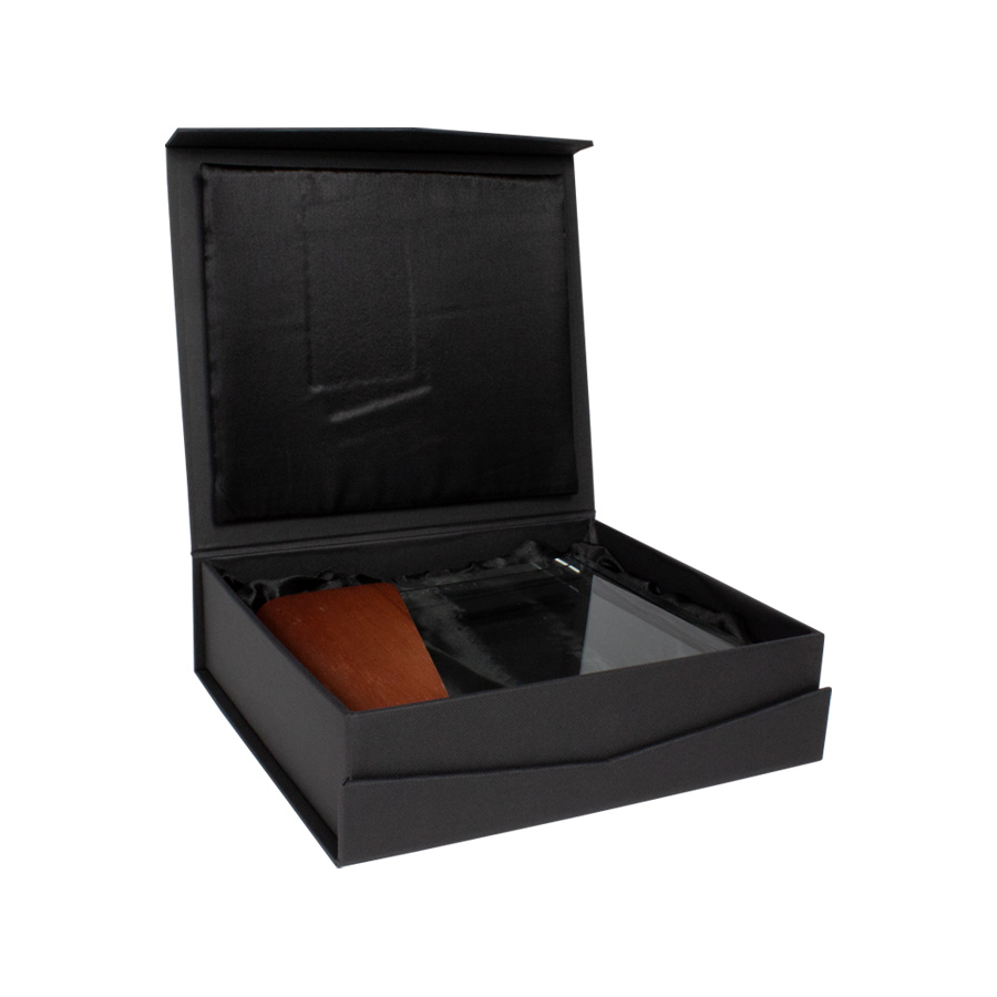 Trofeo Galvano de Madera y Cristal 