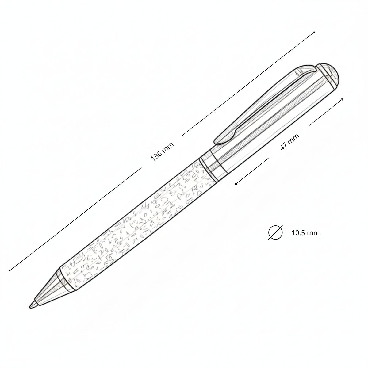 Bolígrafo de acero JODHPUR