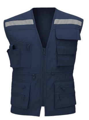 CHALECO GEÓLOGO POPLIN AZUL ACKERLAND